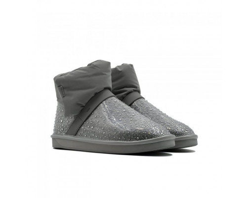Ugg Clear Quilty Boot Bling — Grey