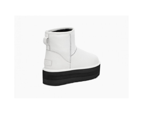 Ugg Classic Mini Platform Leather — White