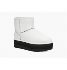 Ugg Classic Mini Platform Leather — White