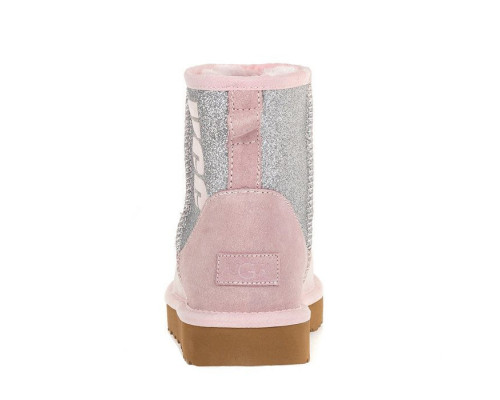 Ugg Classic Mini Sparkle Boot — Seashell Pink