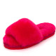 Ugg Fluff Slide Slippers — Rose Red