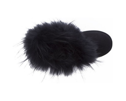 Ugg Fox Fur Mini Ultra — Black