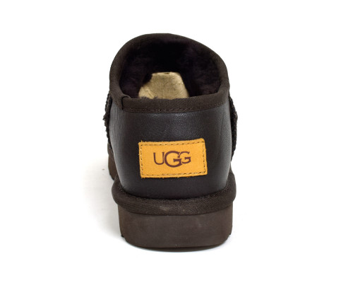 Ugg Ultra Mini Tasman Leather — Chocolate