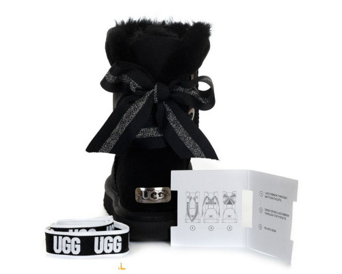 Ugg Bailey Bow II Customizable — Black
