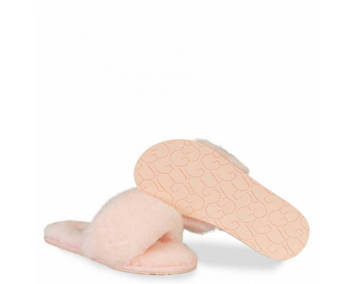 Ugg Fluff Slide Slippers — Pink
