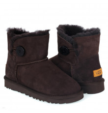 Ugg Mini Bailey Button II — Chocolate