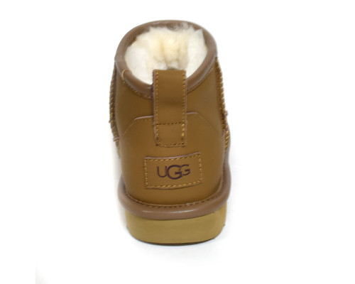 Ugg Classic Ultra Mini Leather — Chestnut