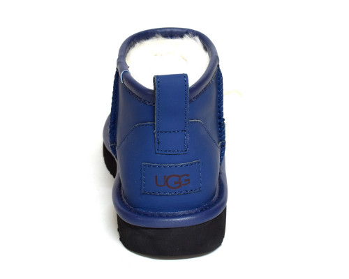 Ugg Classic Ultra Mini Leather — Navy